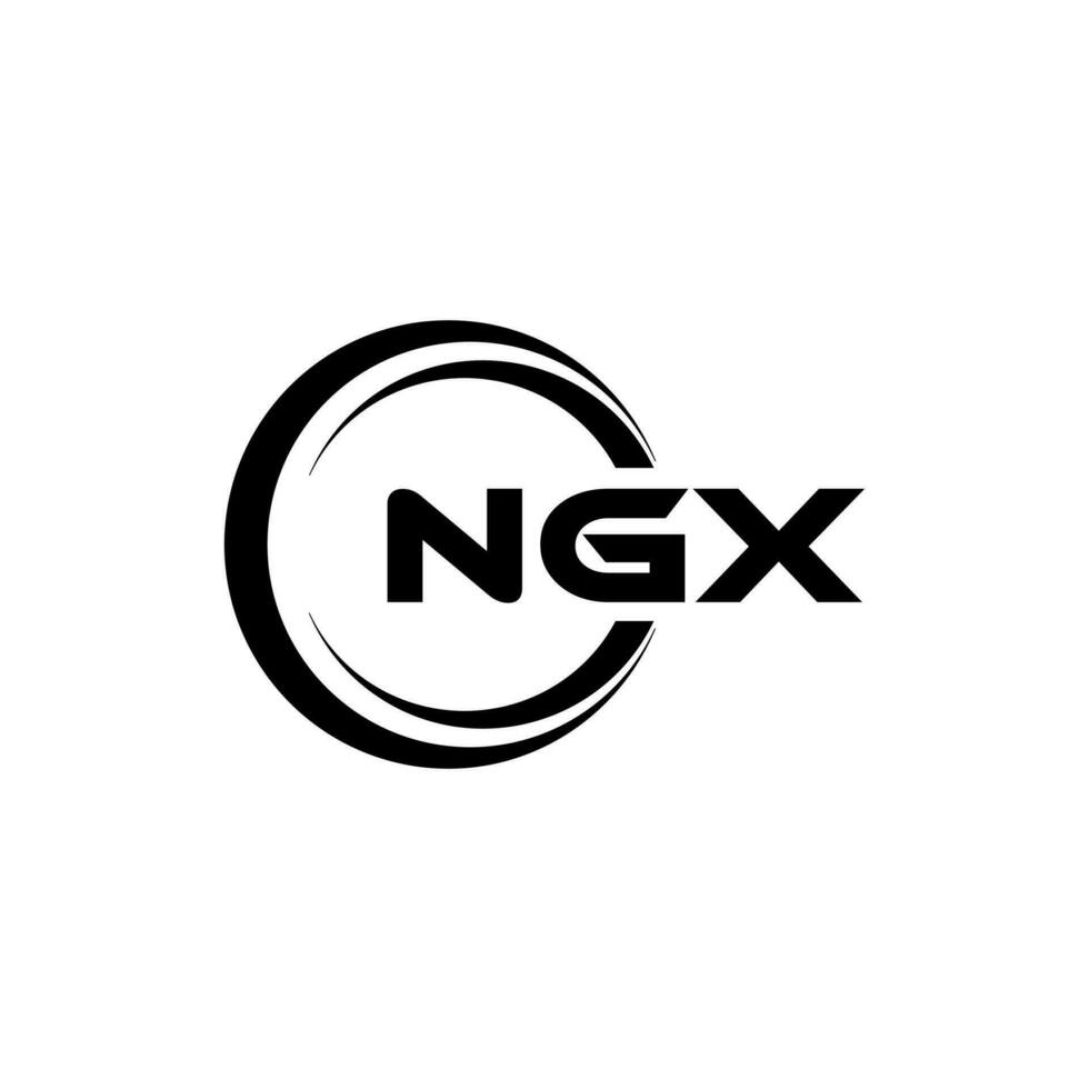 ngx logo diseño, inspiración para un único identidad. moderno elegancia y creativo diseño. filigrana tu éxito con el sorprendentes esta logo. vector