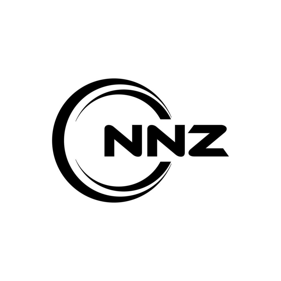 NNZ Logo Design, Inspiration for a Unique Identity. Modern Elegance and Creative Design. Watermark Your Success with the Striking this Logo. vector