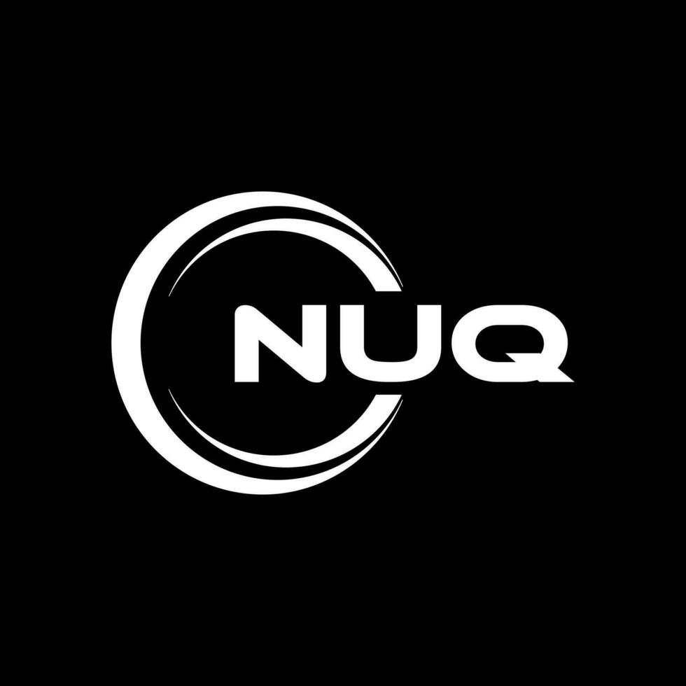nuq logo diseño, inspiración para un único identidad. moderno elegancia y creativo diseño. filigrana tu éxito con el sorprendentes esta logo. vector