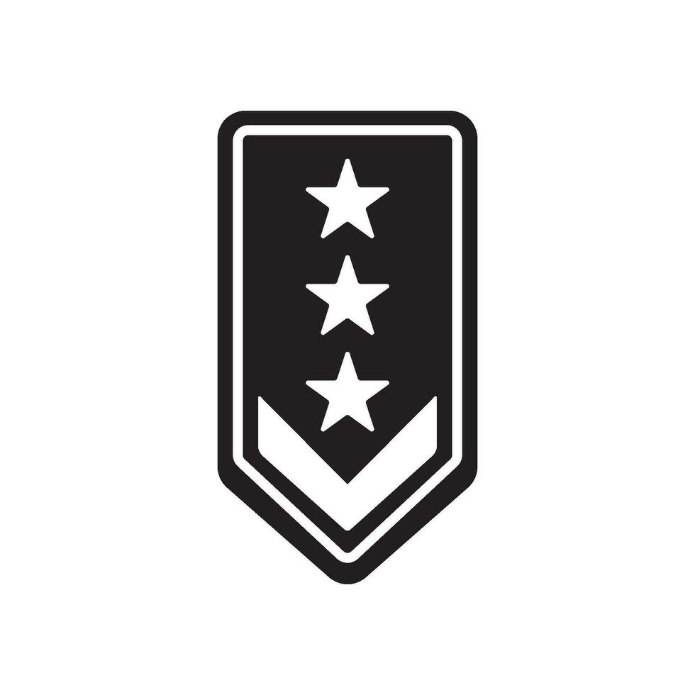 military rank icon vector