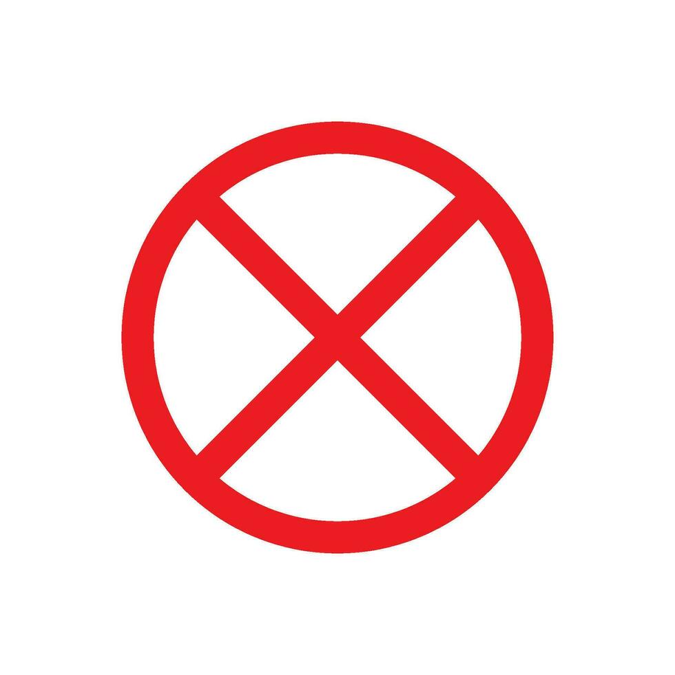 forbidden icon vector