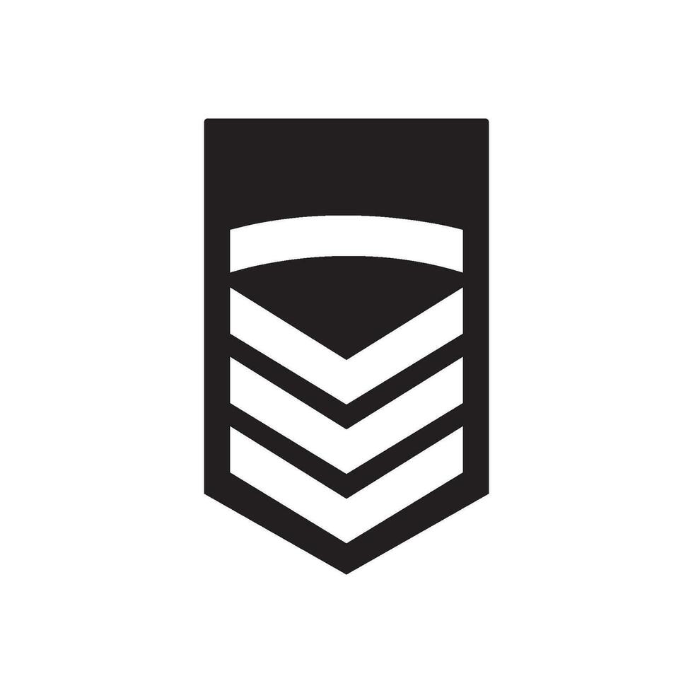 military rank icon vector