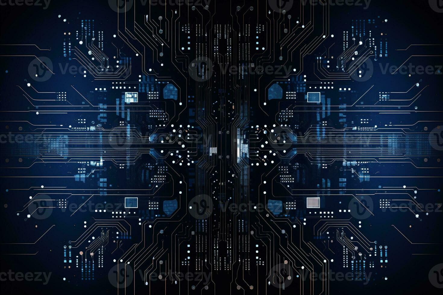 Circuit board background with abstract technology chip processor. Central Computer Processors CPU concept. Motherboard digital chip. Technology science background. Generative AI photo