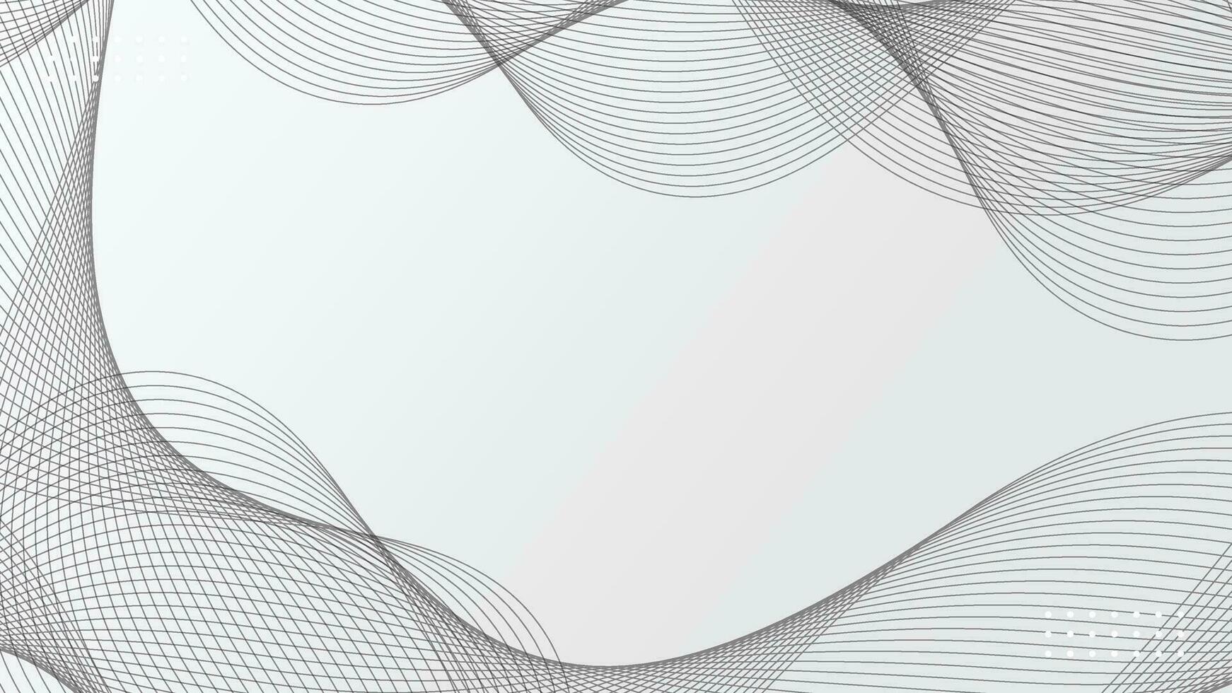 White abstract background design. Wavy Lines Banner for Backdrop vector