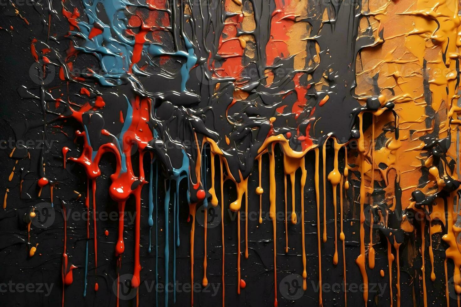 Dripping Paint Texture, Colorful Dripping Paint Background, Paint Dripping Wallpaper, Dripping Ink Background, Ai Generative photo