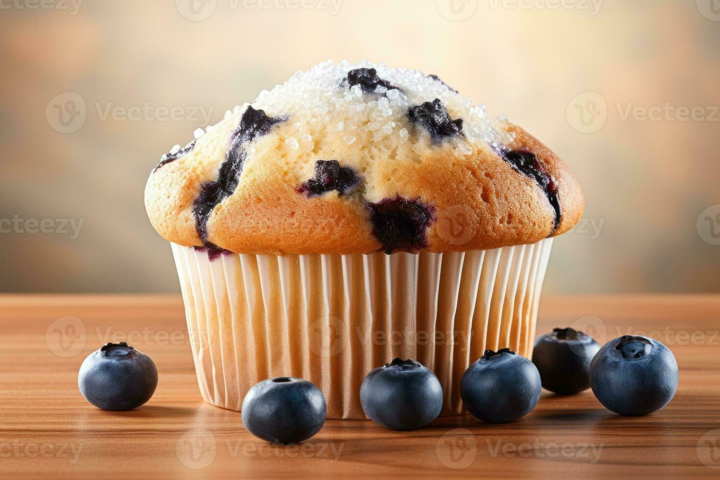 One blueberry muffin white background photo