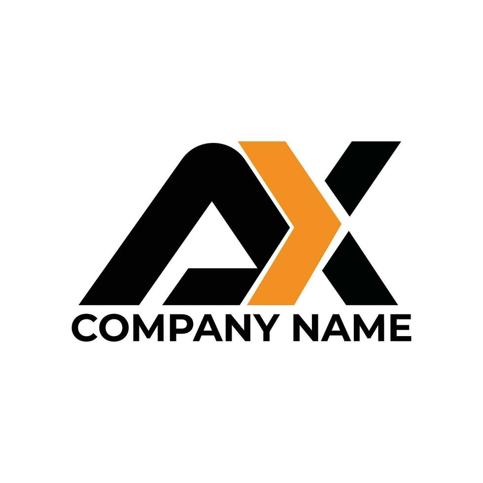 AX letter logo design vector