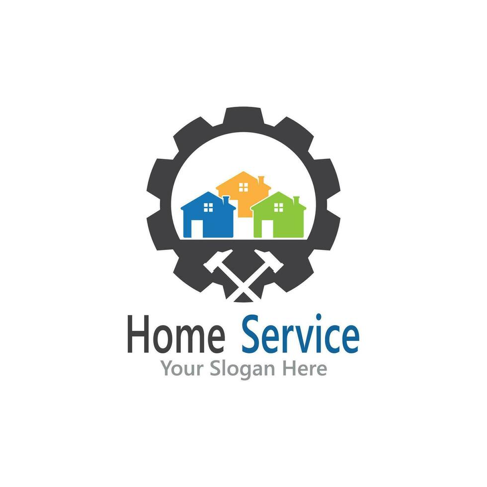 hogar Servicio construcción logo vector modelo