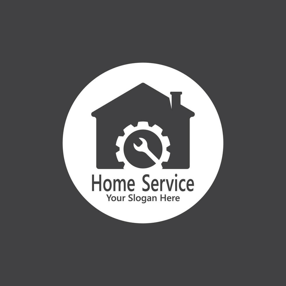 hogar Servicio construcción logo vector modelo