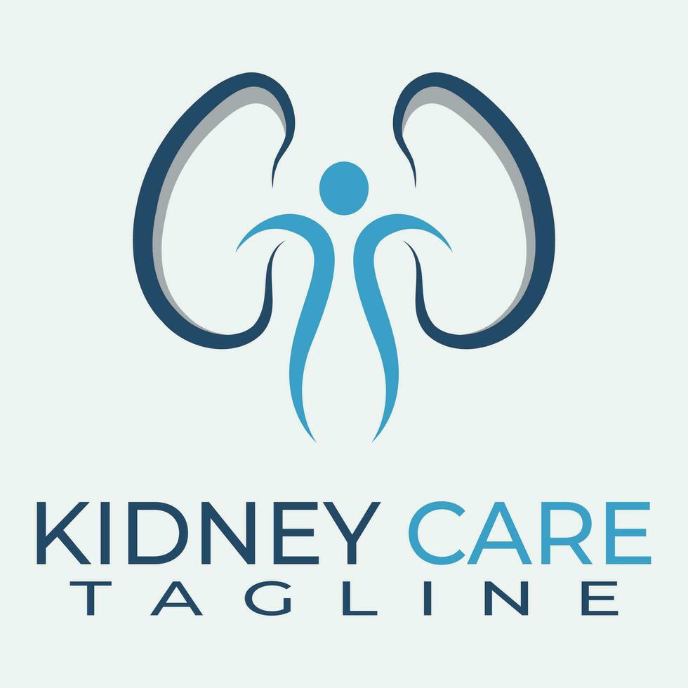 Kidney care and health vector