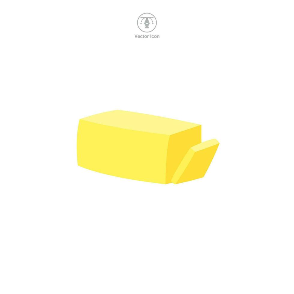 Butter Stick icon symbol vector illustration isolated on white background