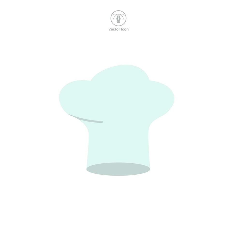 Chef Hat icon symbol vector illustration isolated on white background