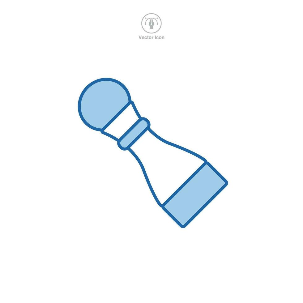 Pepper Shaker icon symbol vector illustration isolated on white background