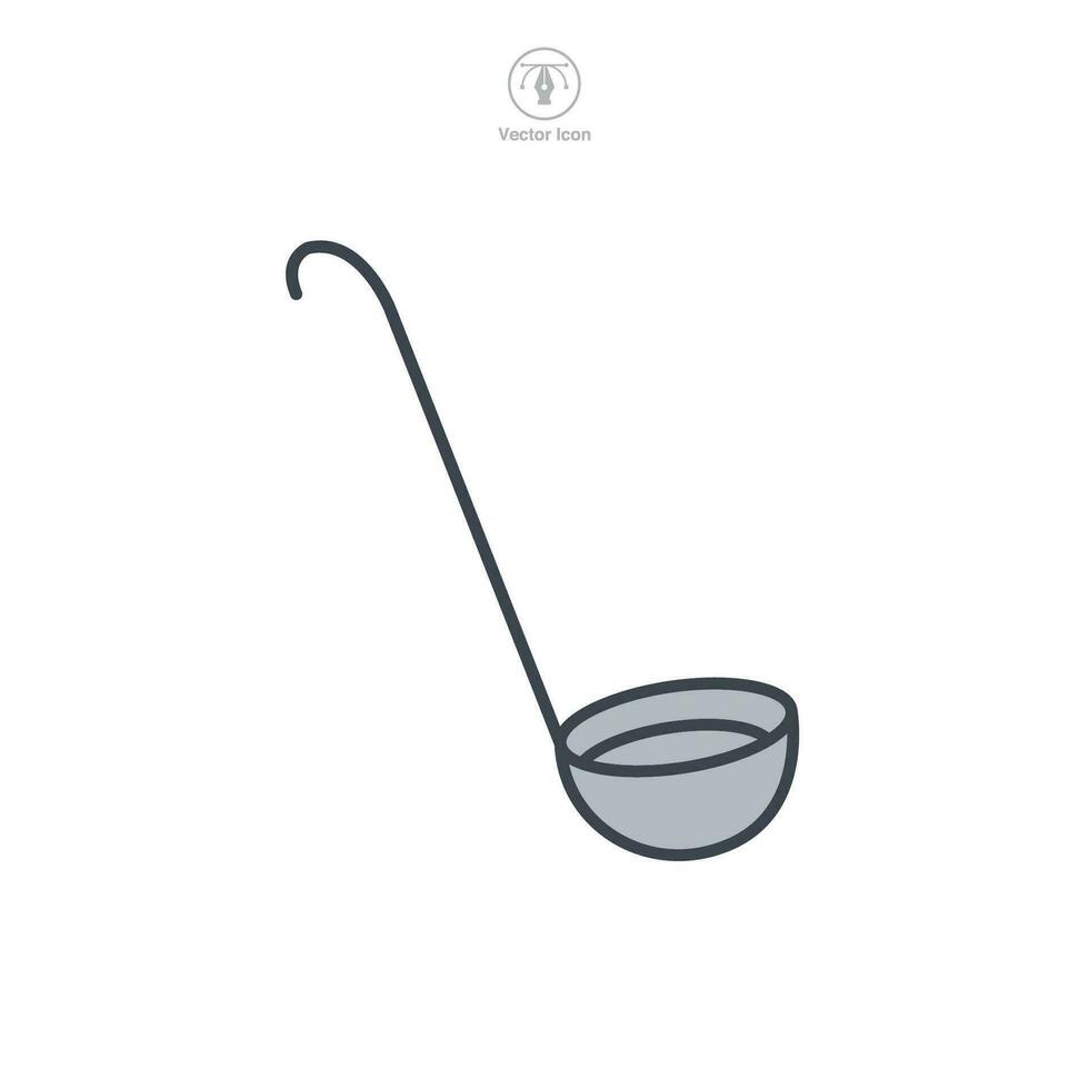 Ladle icon symbol vector illustration isolated on white background