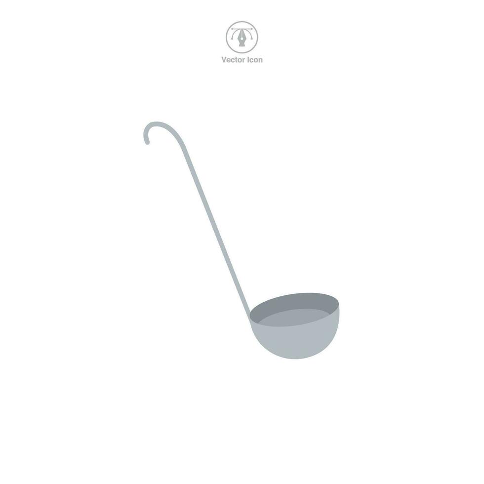 Ladle icon symbol vector illustration isolated on white background