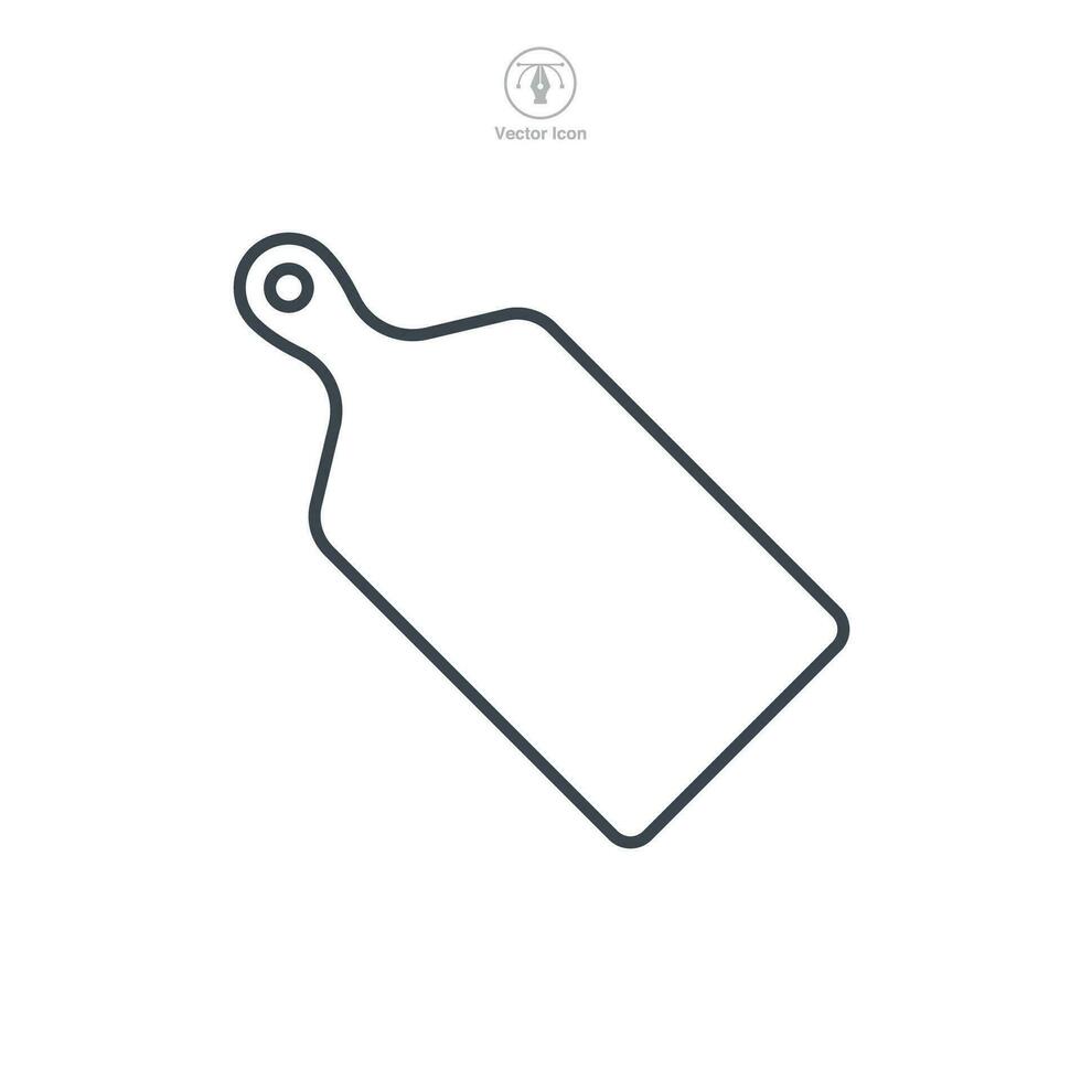 Cutting Board icon symbol vector illustration isolated on white background
