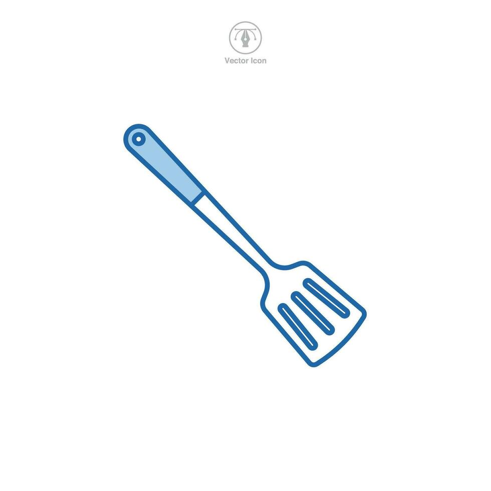 Spatula icon symbol vector illustration isolated on white background