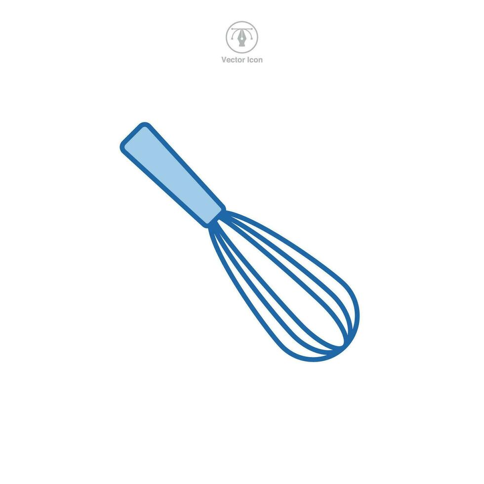 Whisk icon symbol vector illustration isolated on white background