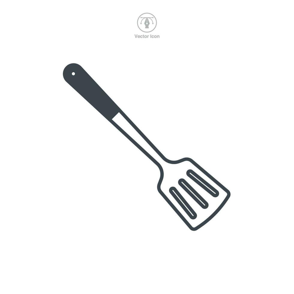 Spatula icon symbol vector illustration isolated on white background