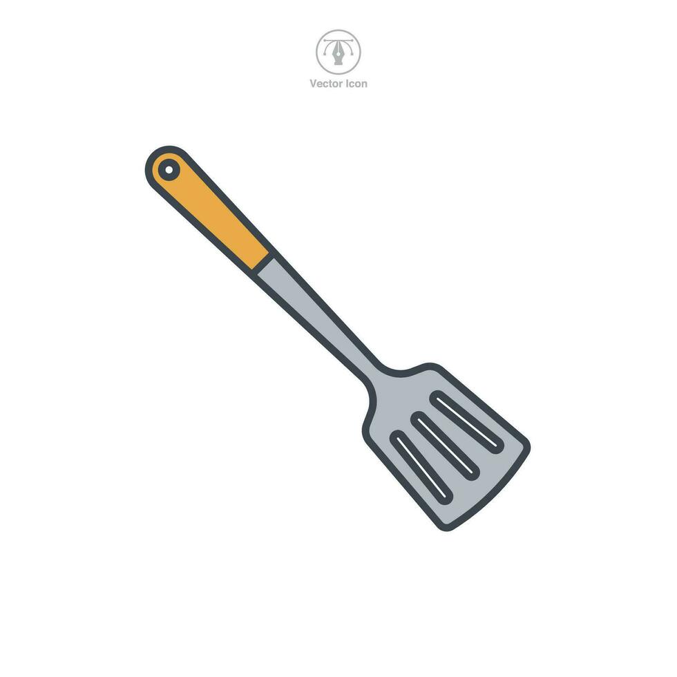 Spatula icon symbol vector illustration isolated on white background