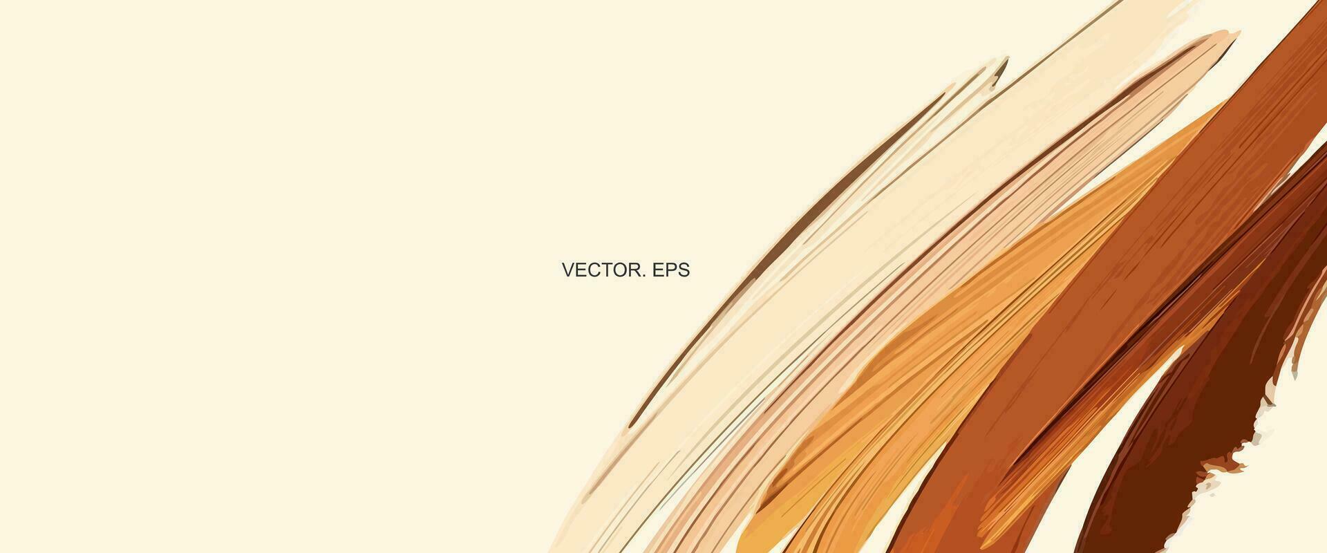 vector abstract background with brush strokes brown