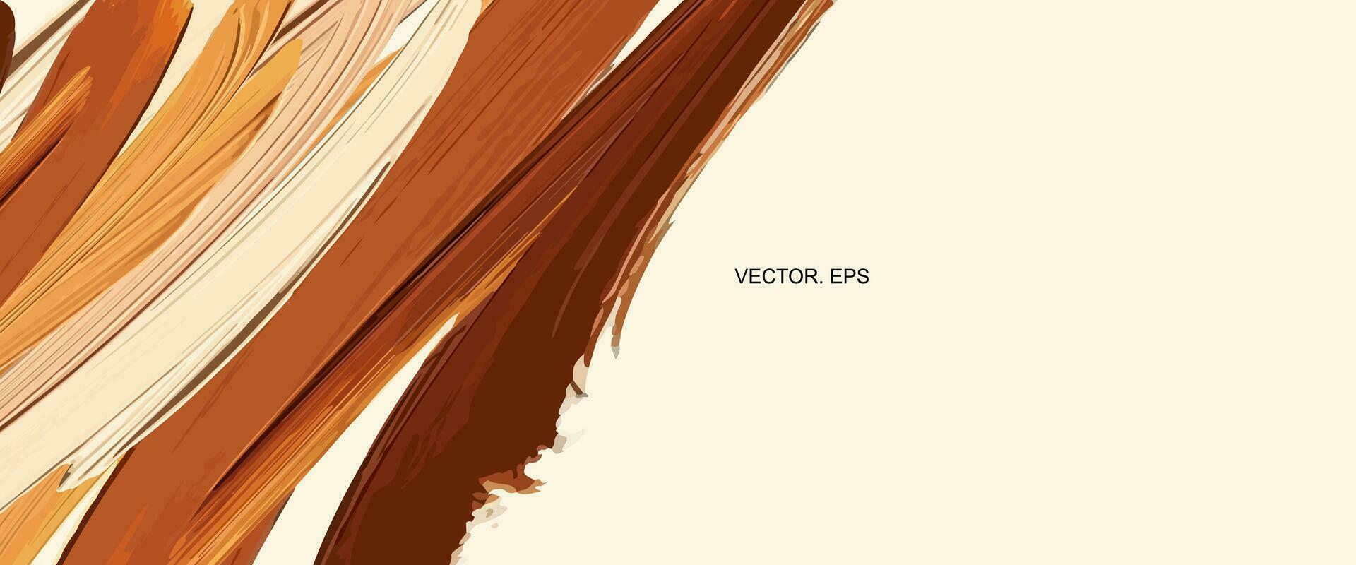 vector abstract background with brown and white strokes