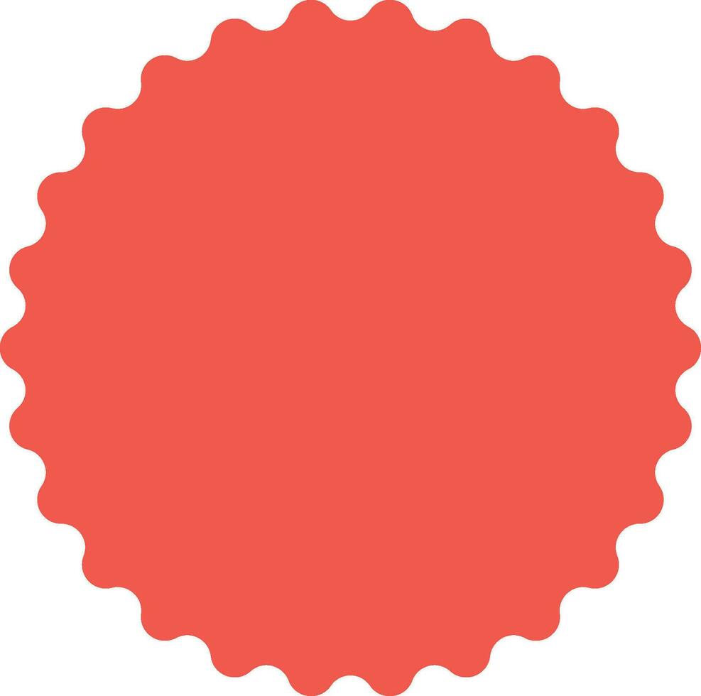 Circle badge sticker starburst speech bubbles sticker wavy edges template vector