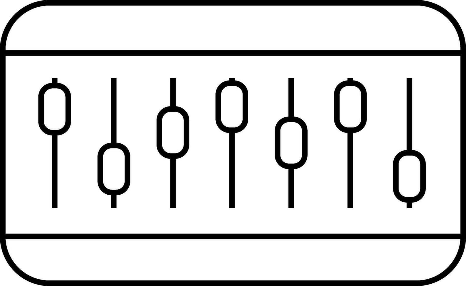 Sound mixer mixing music icon, mixer  studio recording music songs vector