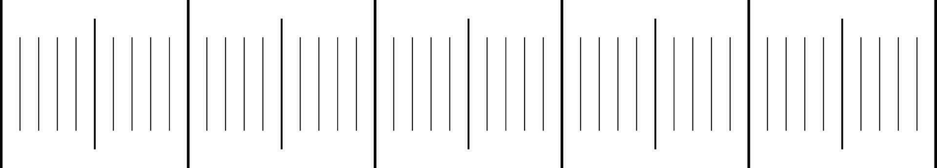 Seamless scale analog meter template scales millimeter inch ruler vector
