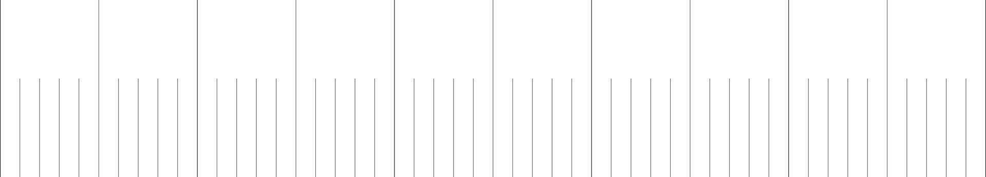 Seamless scale analog meter template scales millimeter inch ruler, meter vector