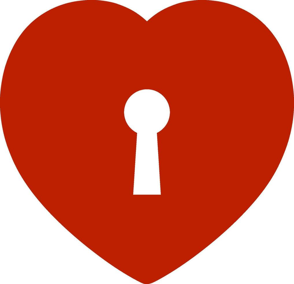 Heart keyhole symbol finding partner who will able find key vector