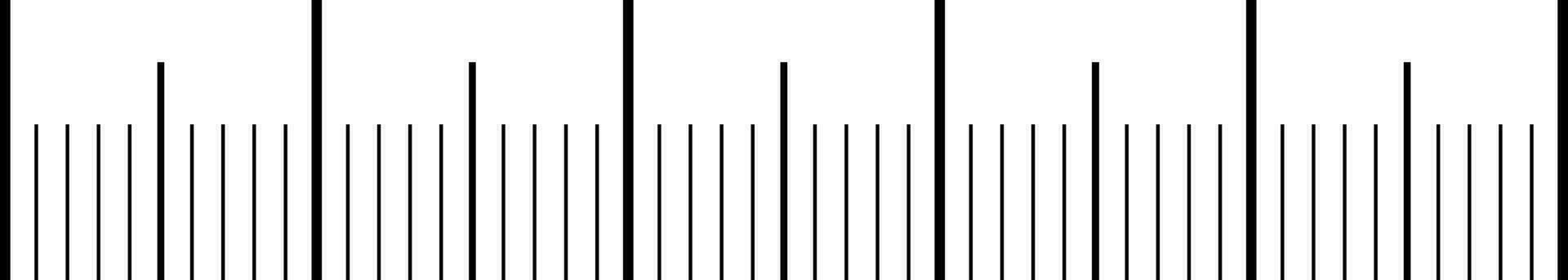 Seamless scale analog meter creating ruler, thermometer, meter vector