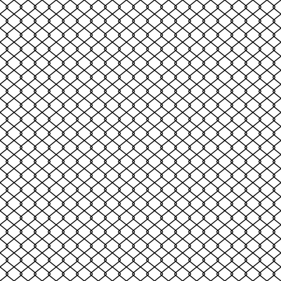 Chain link Fence, Braid wire fence texture, seamless pattern Grid vector