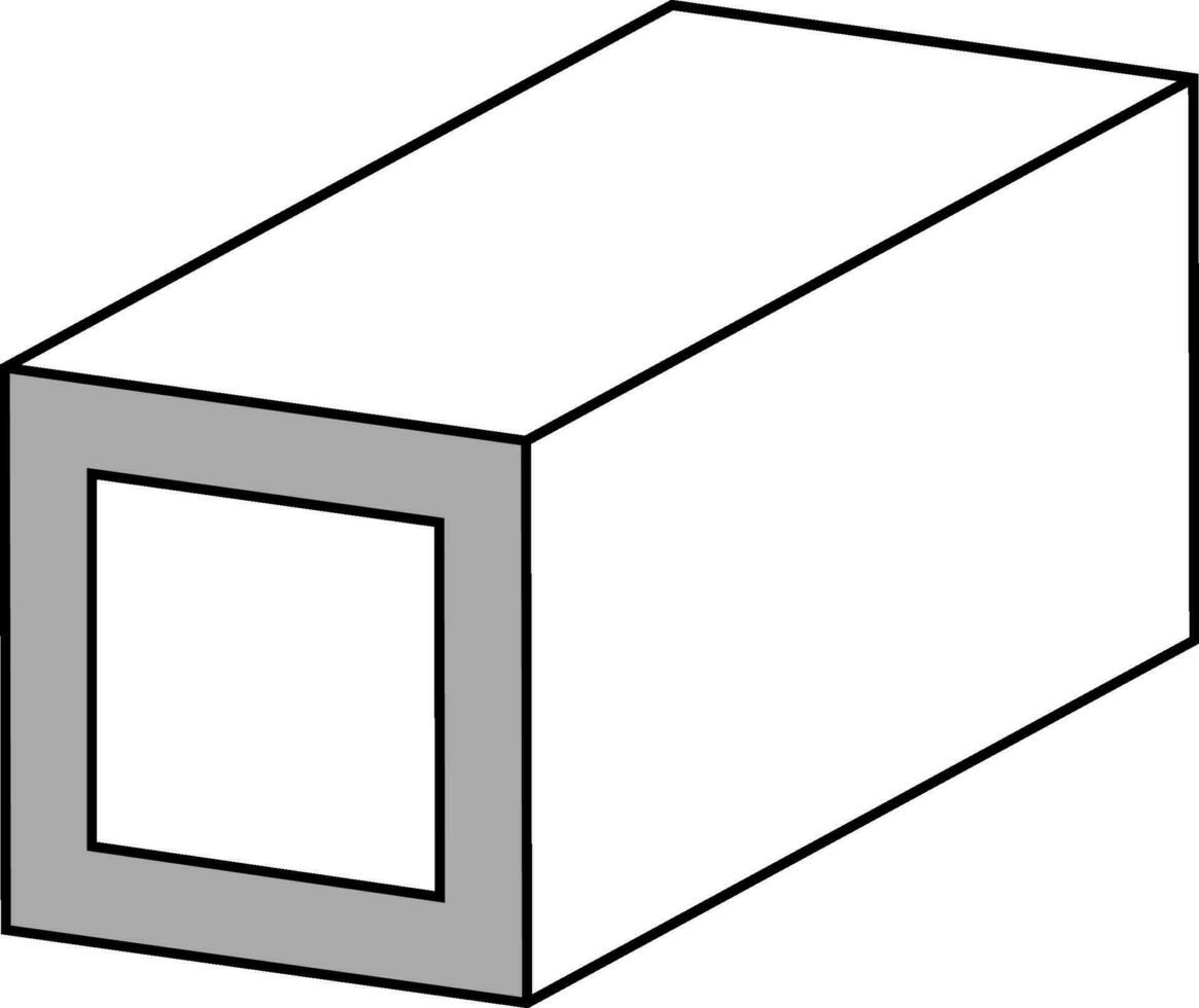 Steel cections icon, profiles plates tubes dimensions properties, technical specifications vector