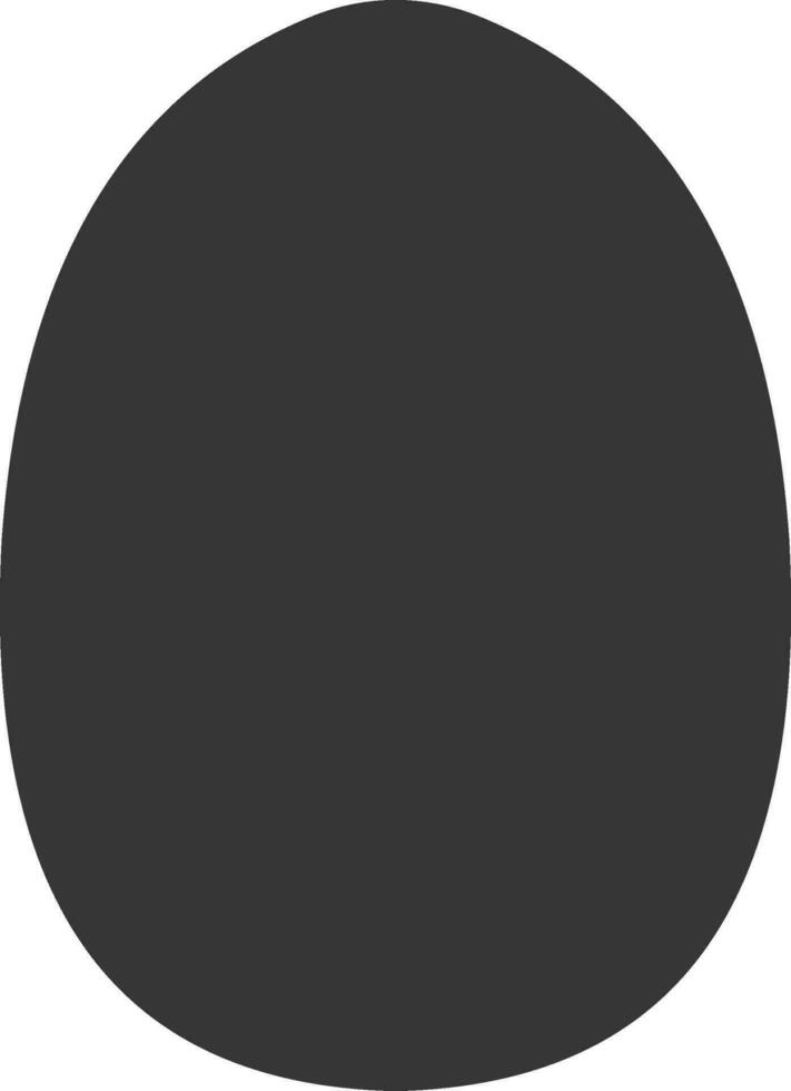 Egg shape template hand, drawing Easter  shape, bird egg reptiles vector