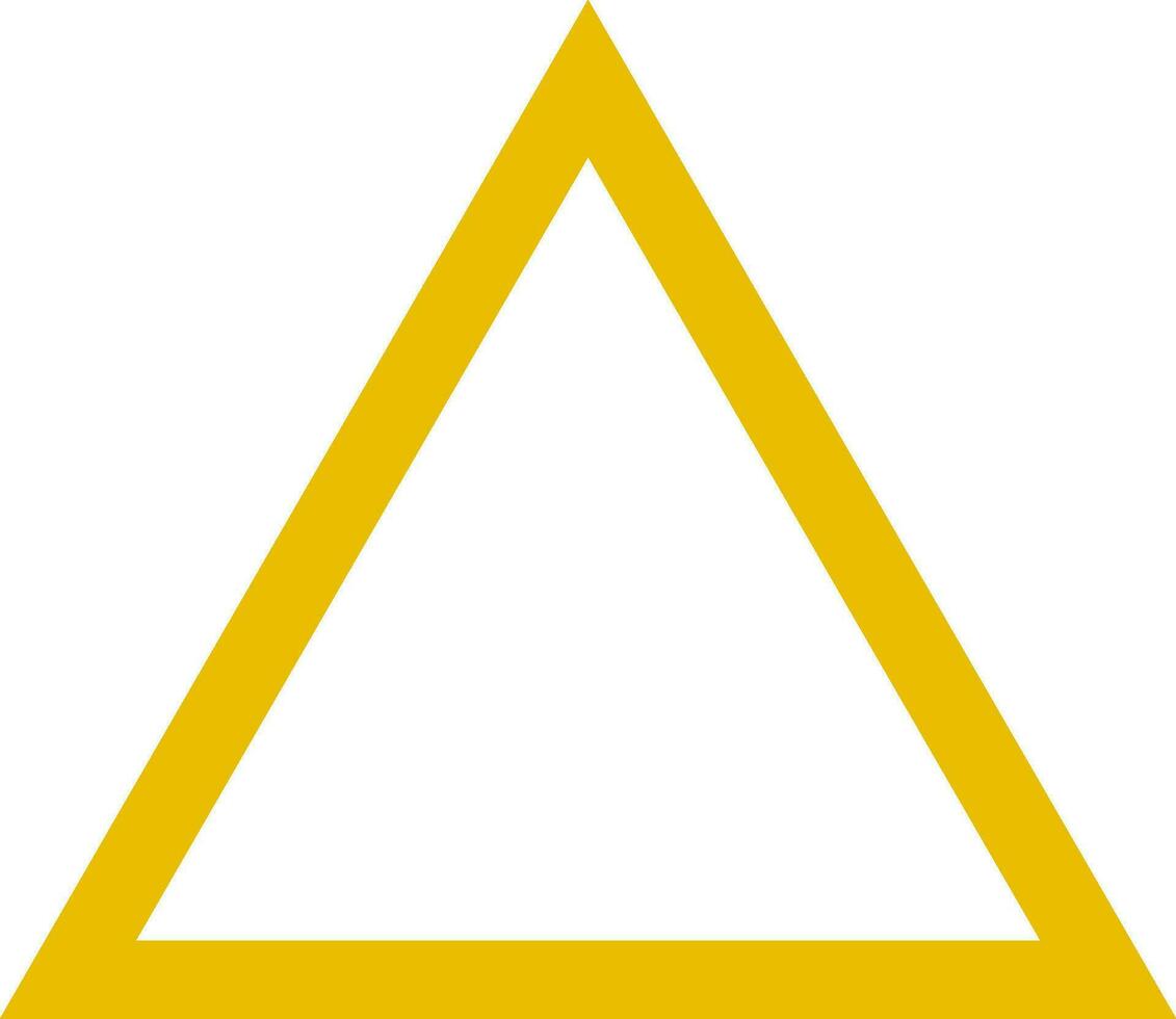 Game squid triangle yellow symbol stock illustration vector