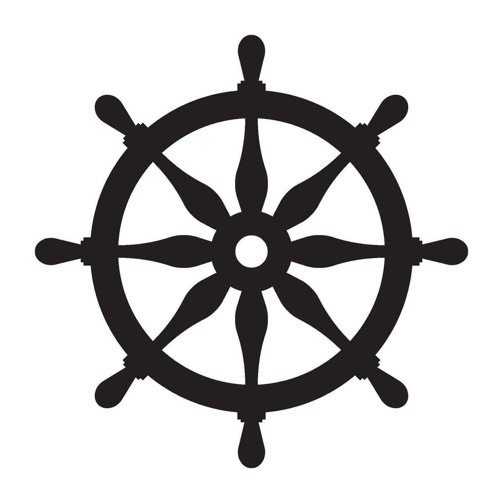 Embarcacion rueda icono vector
