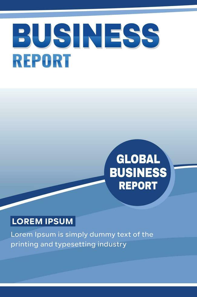 Vector business corporate annual report flyer design template