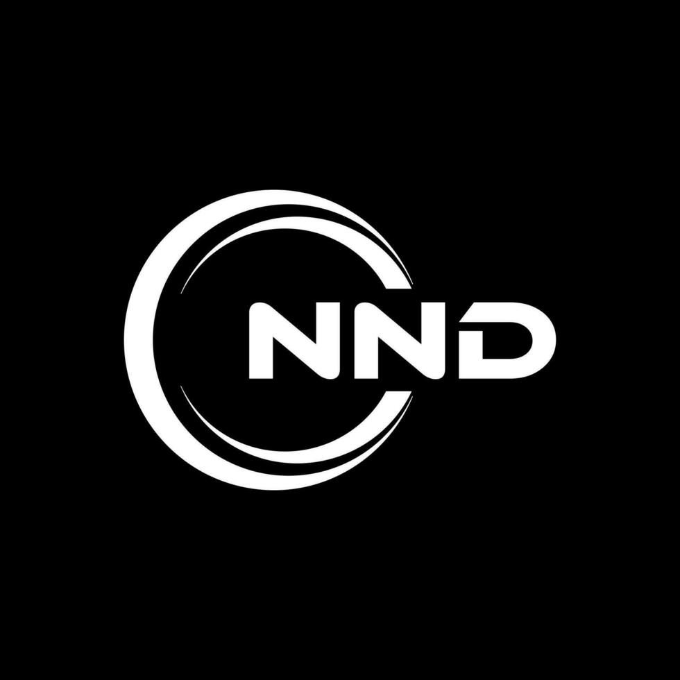 NND Logo Design, Inspiration for a Unique Identity. Modern Elegance and Creative Design. Watermark Your Success with the Striking this Logo. vector