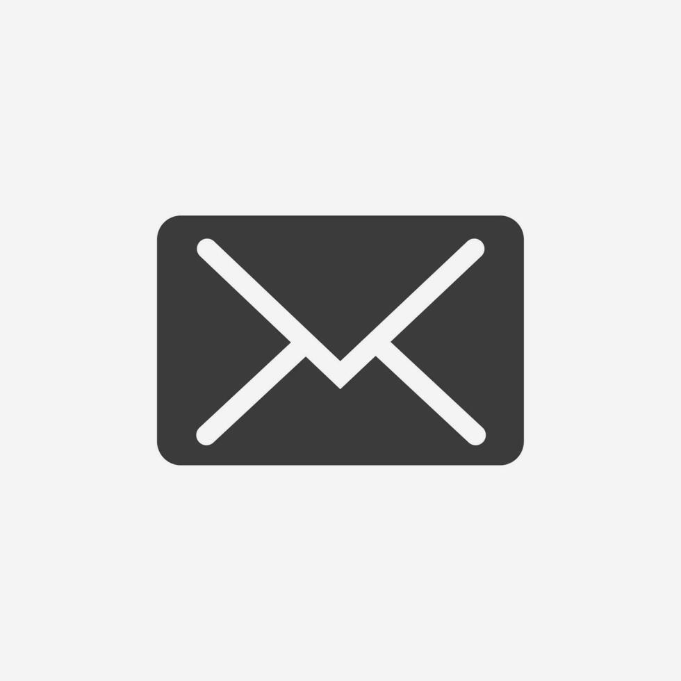 mail, envelope, letter, sms, message, email icon vector symbol sign