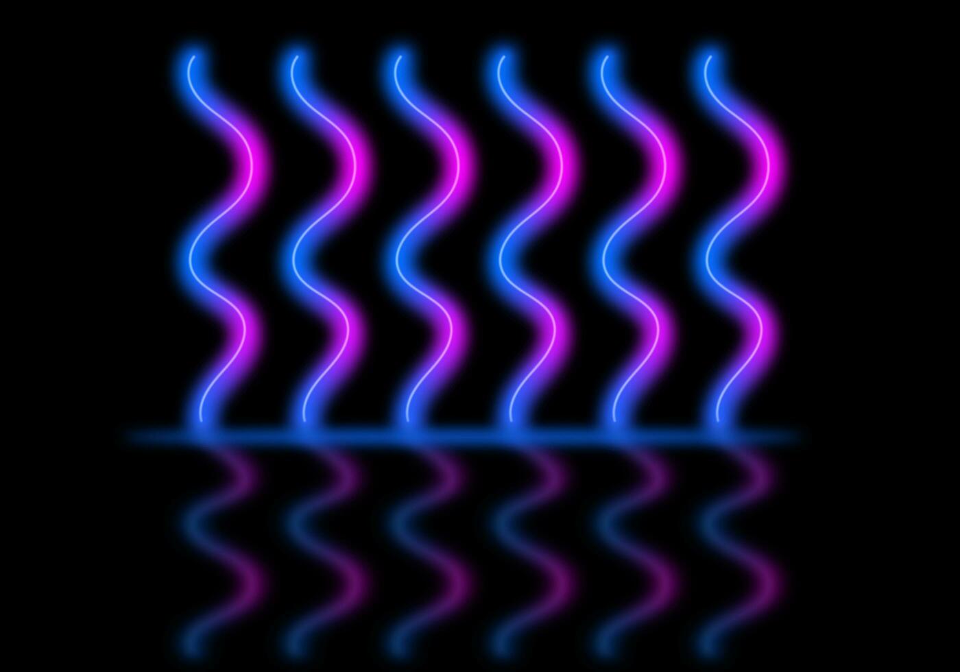 3d render abstract Neon lines triangles tunnel, Square rectangle picture frame with two tone neon color motion graphic on isolated black background. photo
