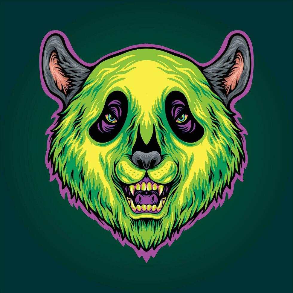 linda panda og híbrido presion relajante sensación vector ilustraciones para tu trabajo logo, mercancías camiseta, pegatinas y etiqueta diseños, póster, saludo tarjetas publicidad negocio empresa