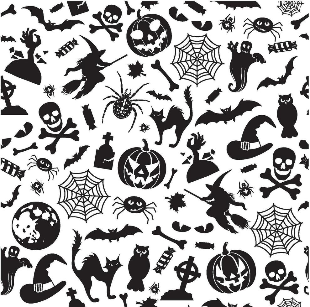 vector happy halloween vector design element set isolated on a white background