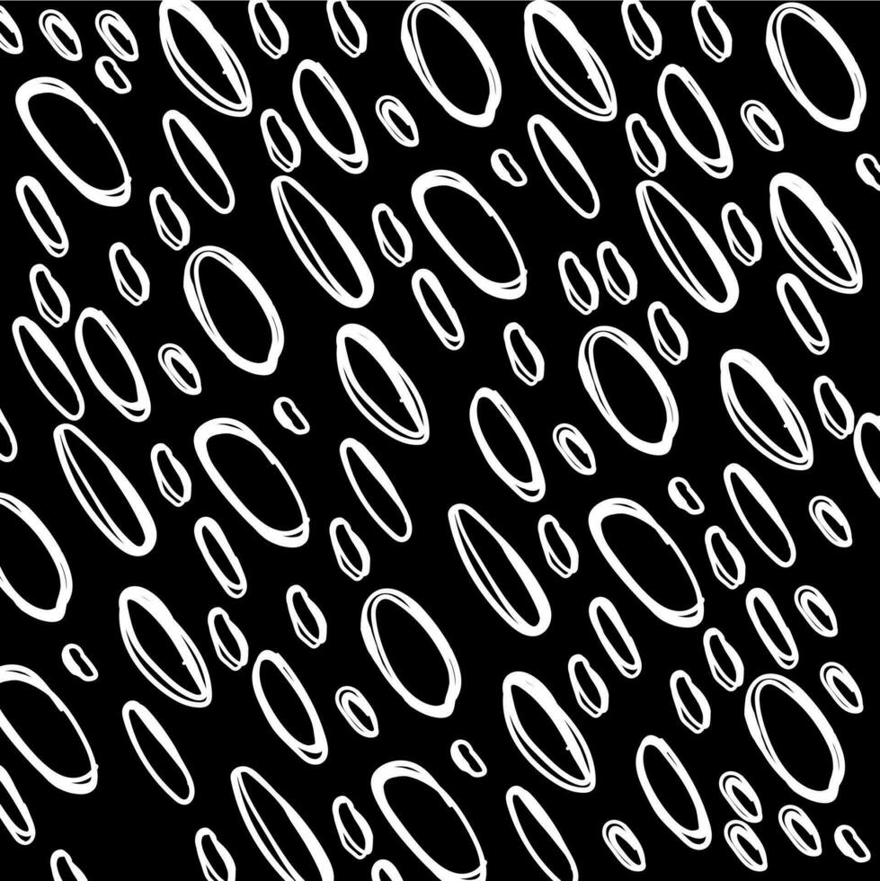 Black and White Sketch pattern texture round. Vector design element.