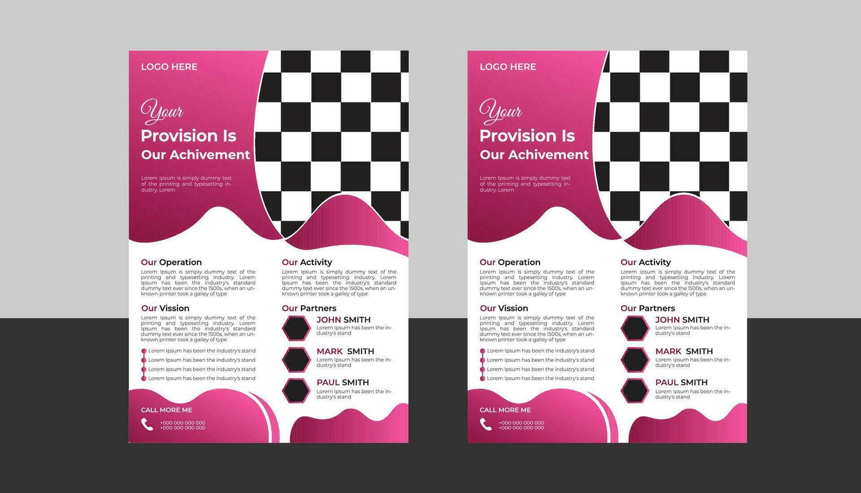 business flyer design template vector