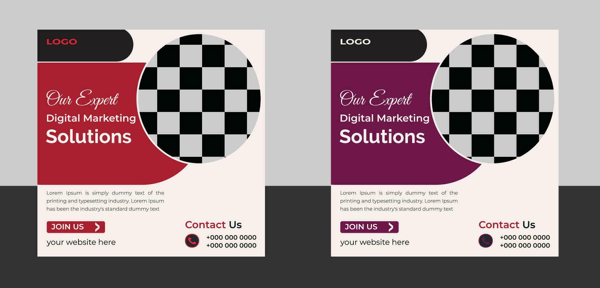 business  social media post design vector