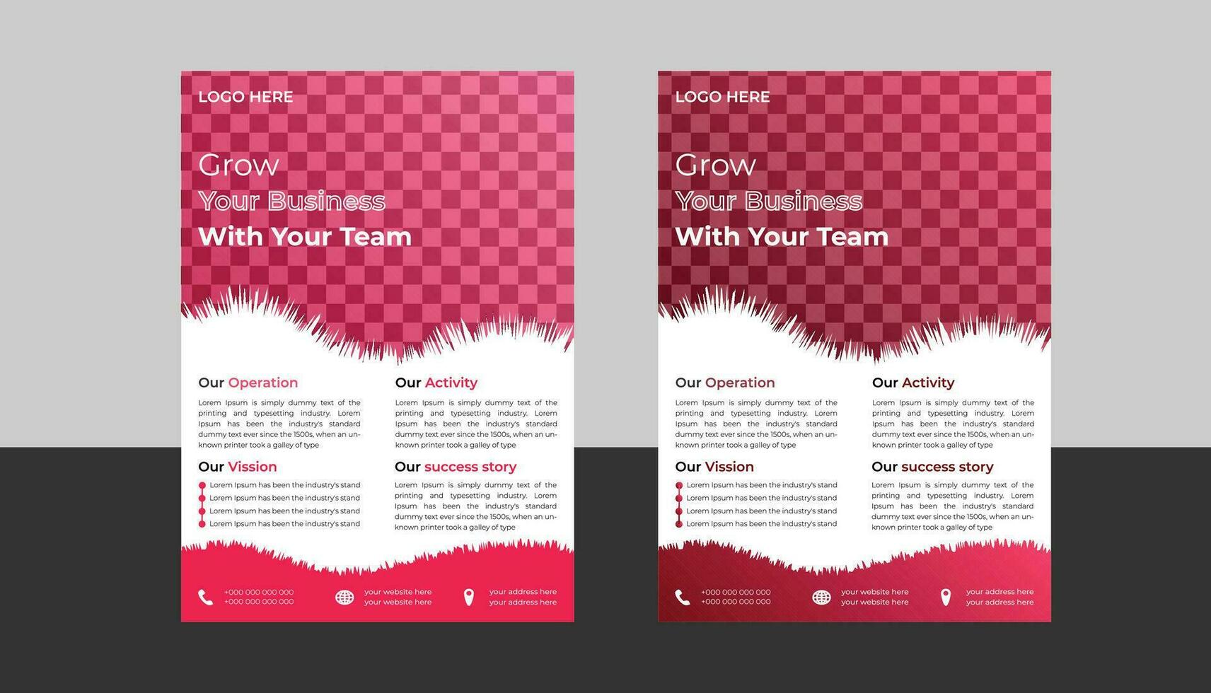 business flyer design template vector