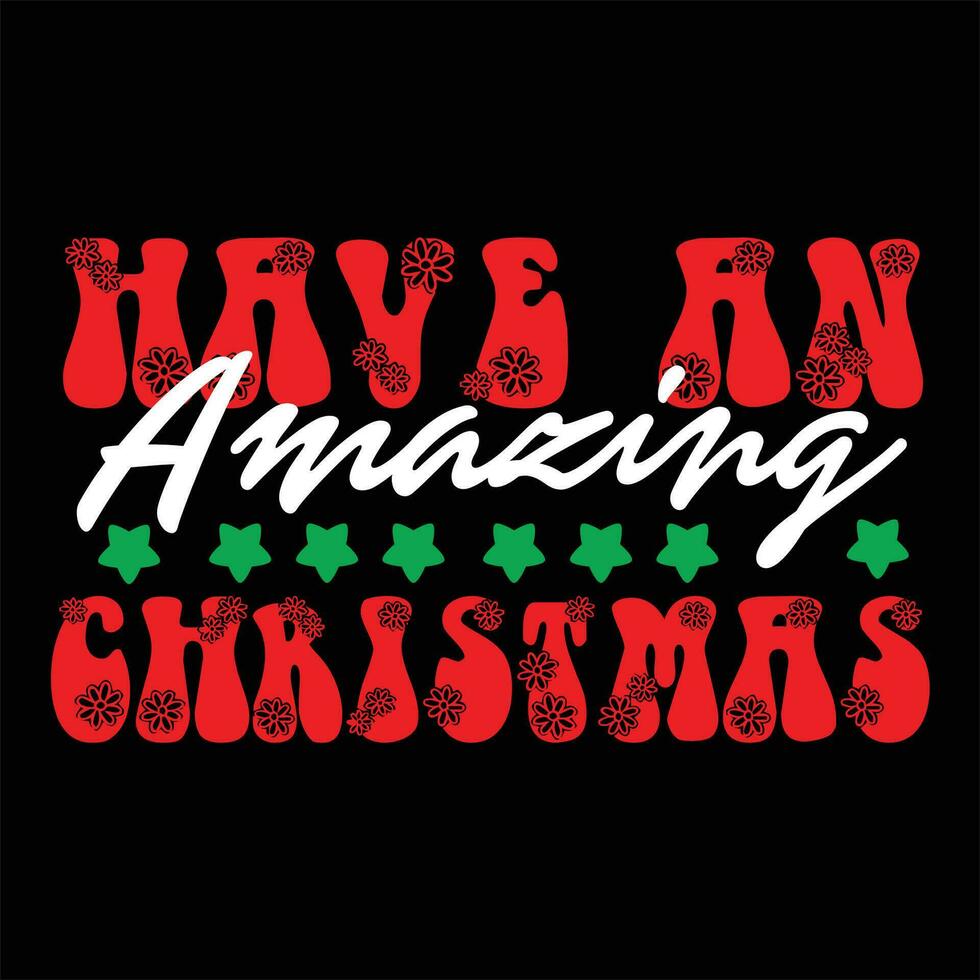 Christmas design for t-shirt, cards, frame artwork, phone cases, bags, mugs, stickers, tumblers, print etc. vector