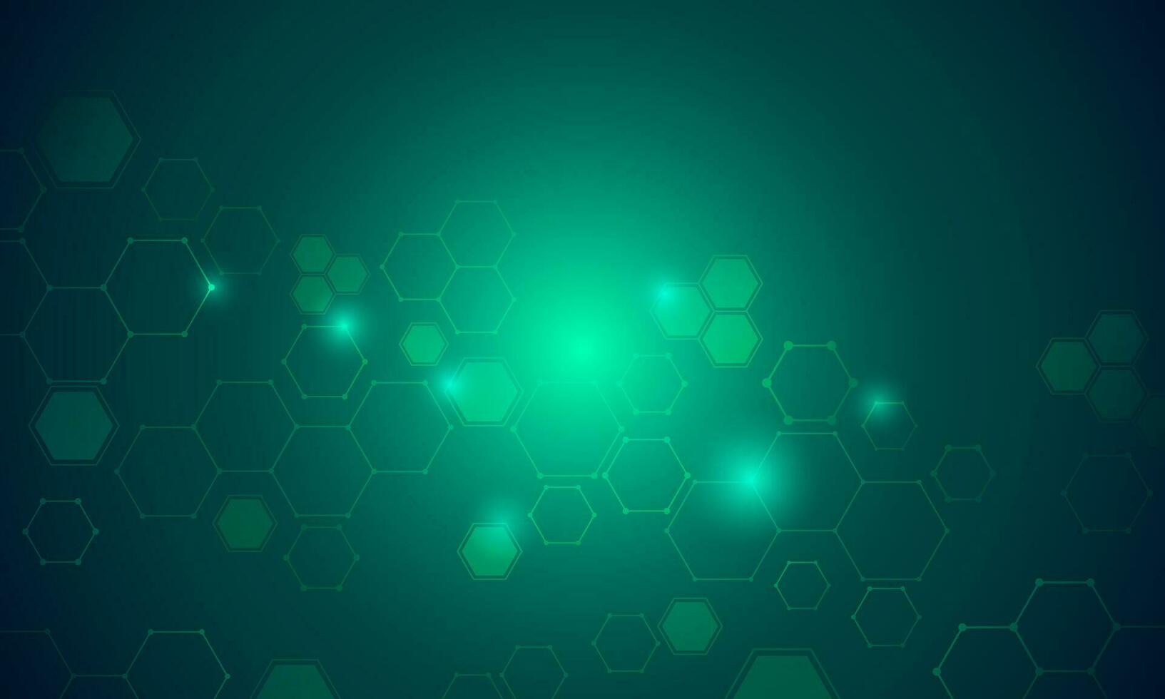 Technology digital blank background. Hexagon geometric tech banner design vector