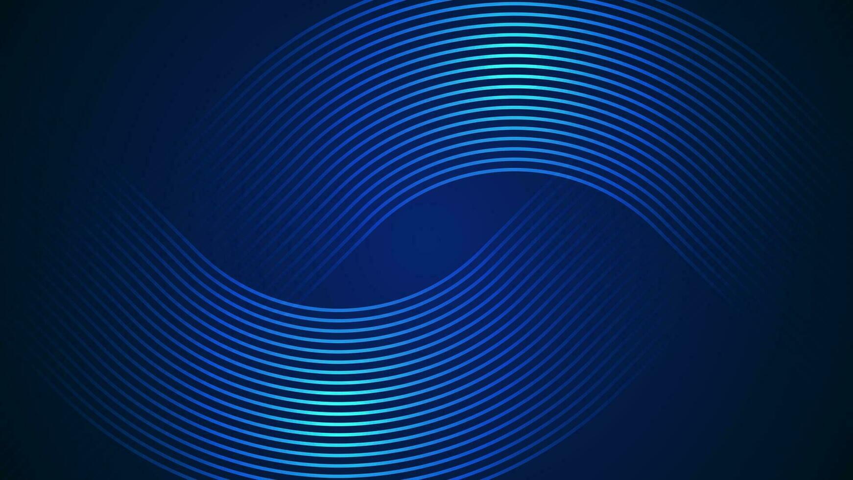 Dark blue simple abstract background with lines in a curved style geometric style as the main element. vector